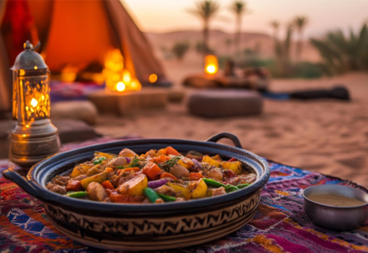 BBQ Dinner at Bedouin-style Camp
