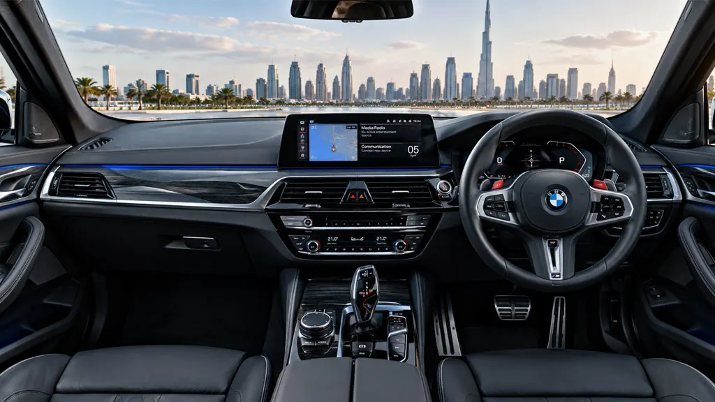 BMW 5 rental Abu Dhabi and Dubai