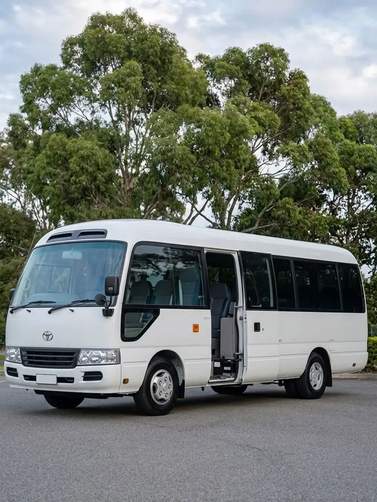 Mitsubishi Rosa/Coaster Rental in Abu Dhabi