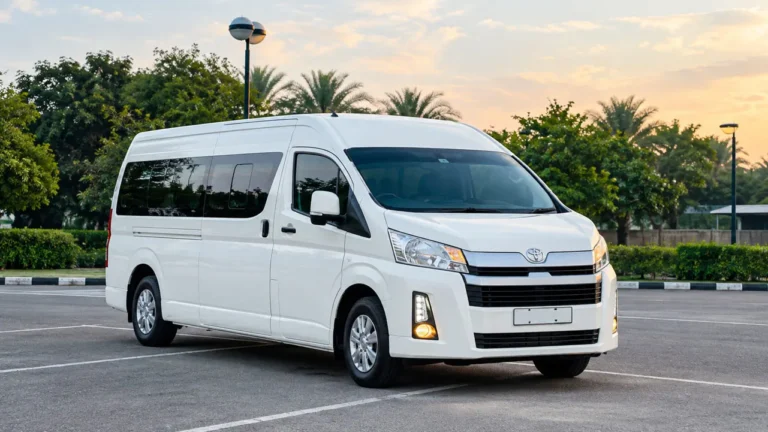 Toyota Hiace rental Abu Dhabi and Dubai